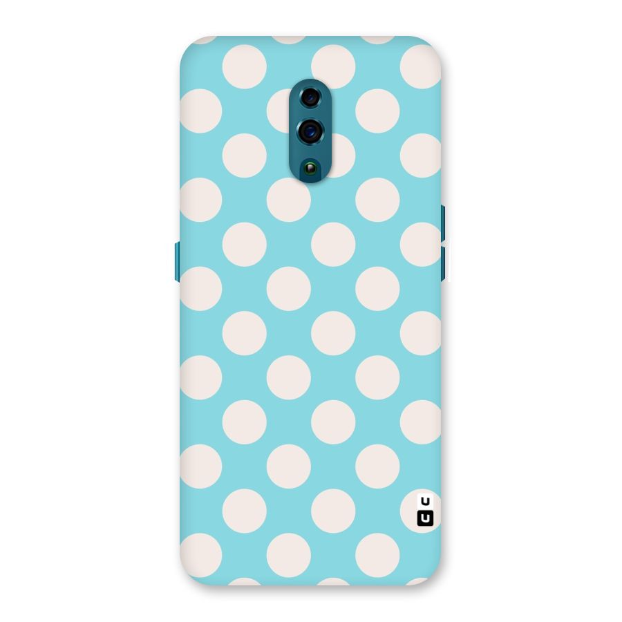 Pastel White Polka Dots Back Case for Oppo Reno