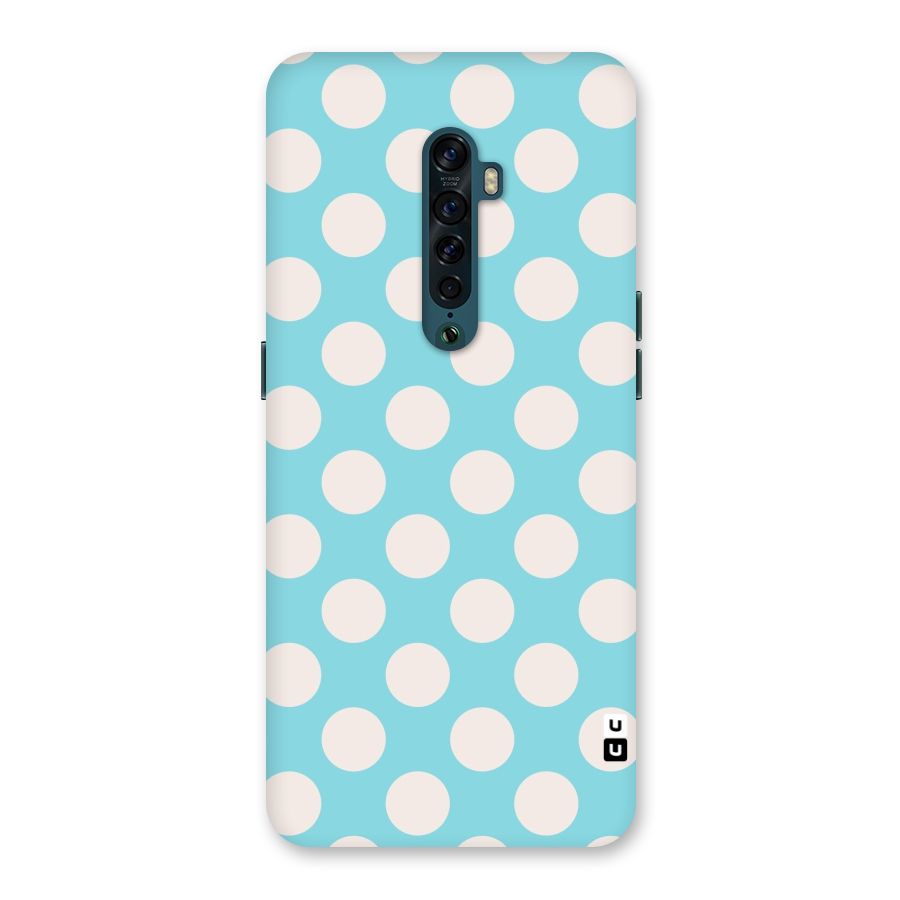 Pastel White Polka Dots Back Case for Oppo Reno2