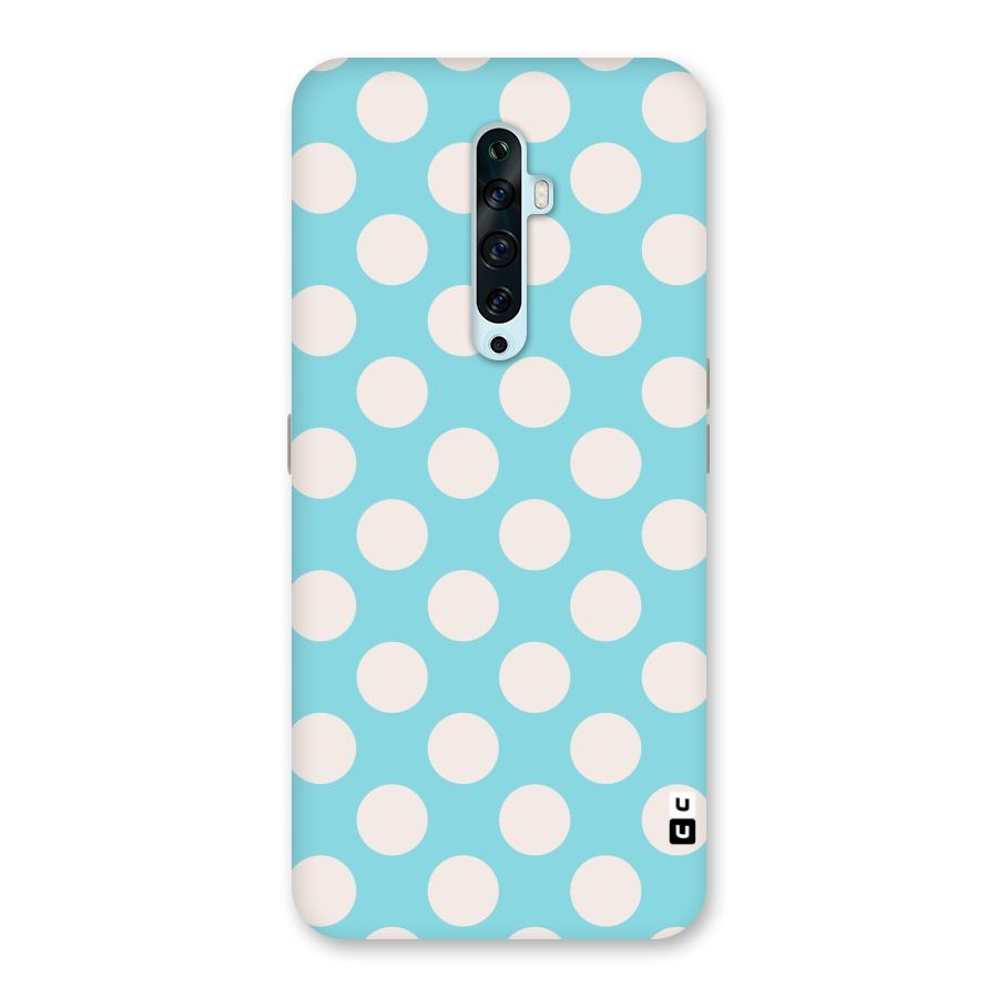 Pastel White Polka Dots Back Case for Oppo Reno2 Z