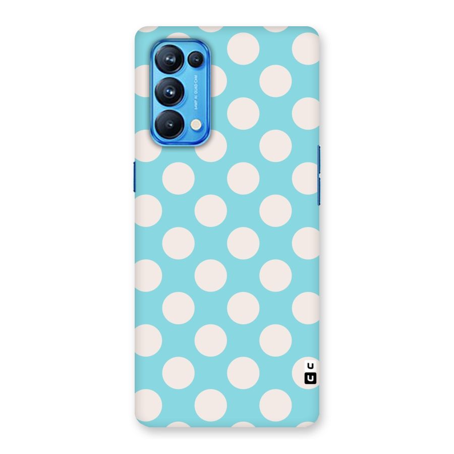 Pastel White Polka Dots Back Case for Oppo Reno5 Pro 5G