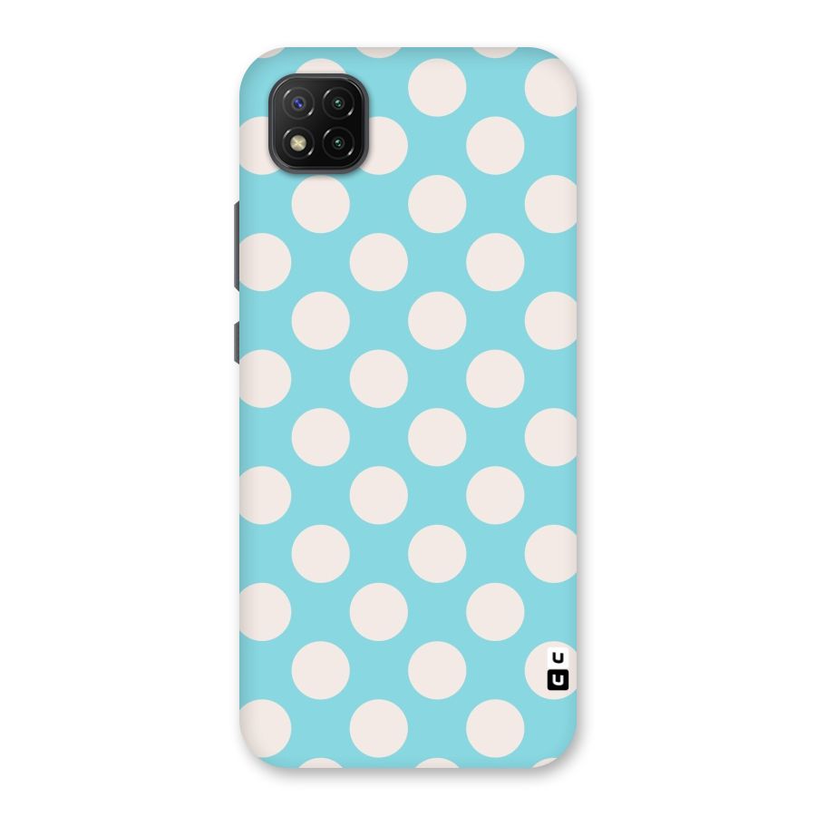 Pastel White Polka Dots Back Case for Poco C3