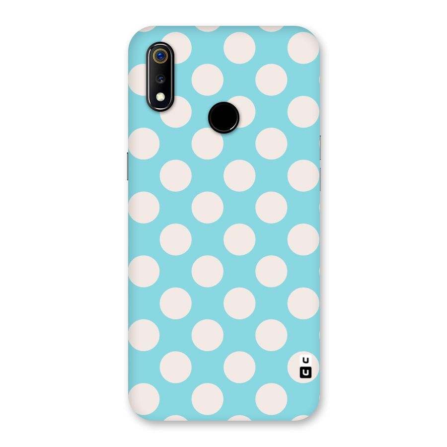 Pastel White Polka Dots Back Case for Realme 3