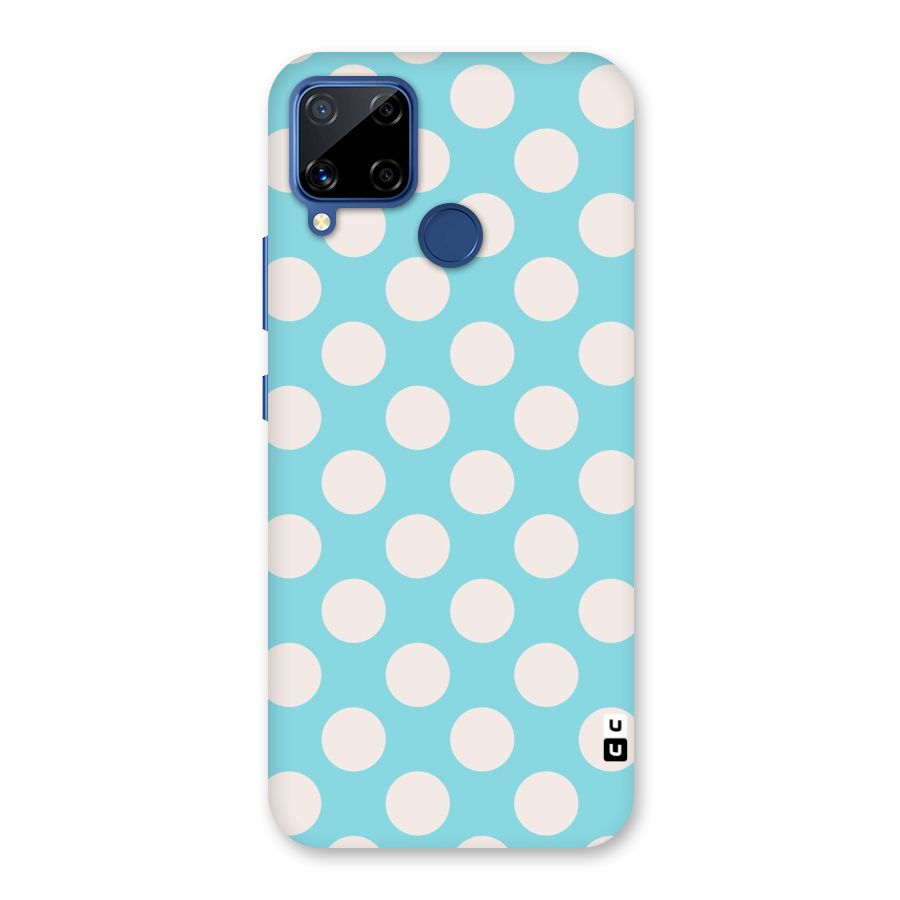 Pastel White Polka Dots Back Case for Realme C12
