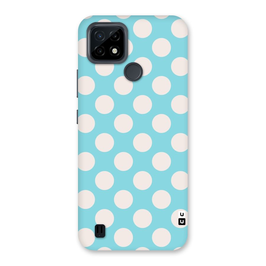 Pastel White Polka Dots Back Case for Realme C21