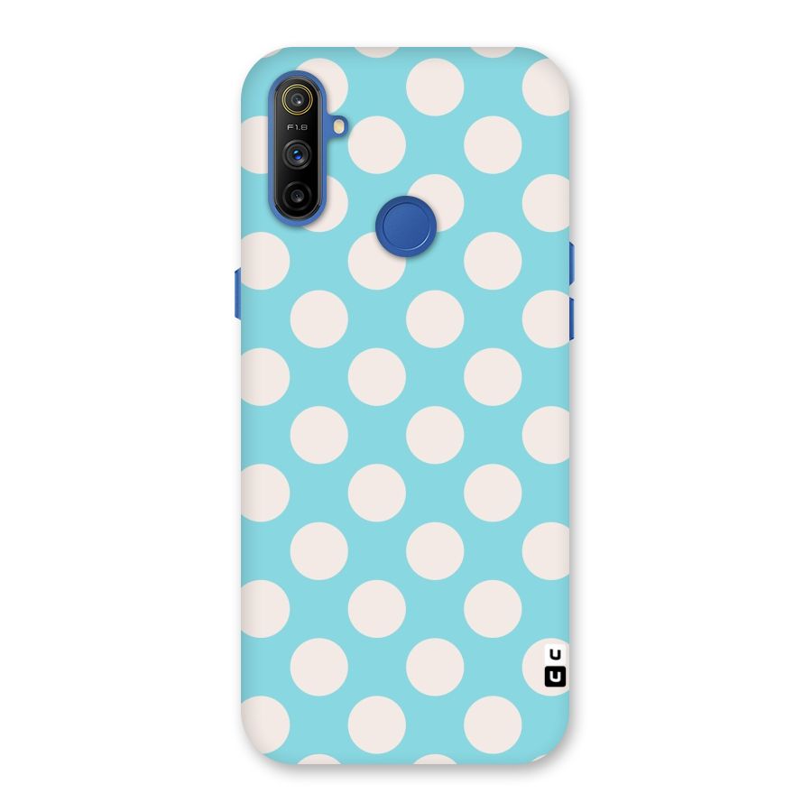 Pastel White Polka Dots Back Case for Realme Narzo 10A