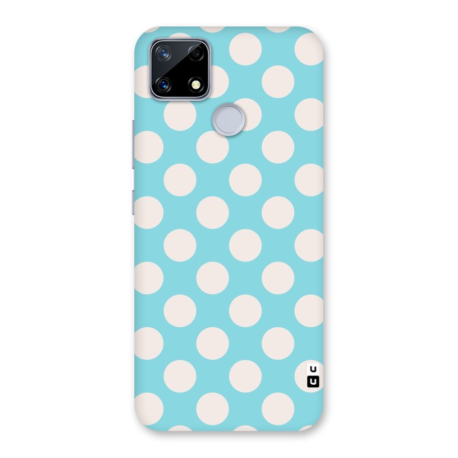 Pastel White Polka Dots Back Case for Realme Narzo 20