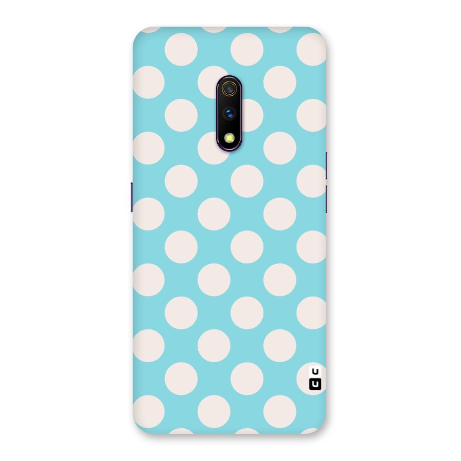 Pastel White Polka Dots Back Case for Realme X