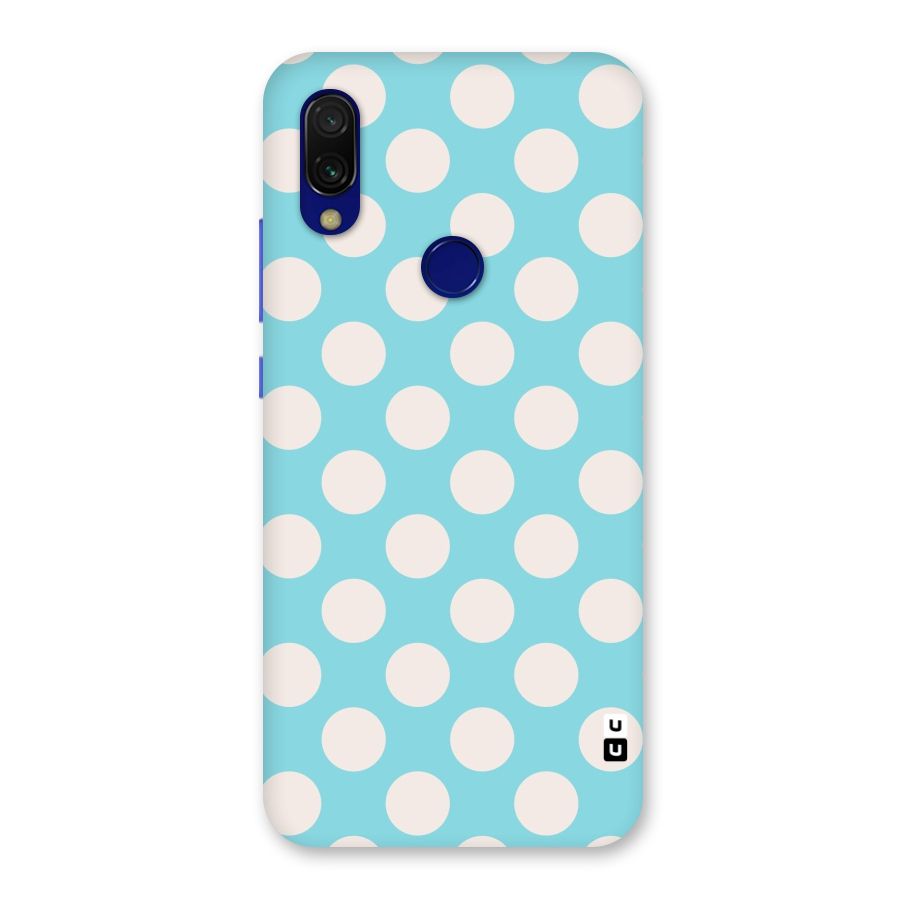 Pastel White Polka Dots Back Case for Redmi 7