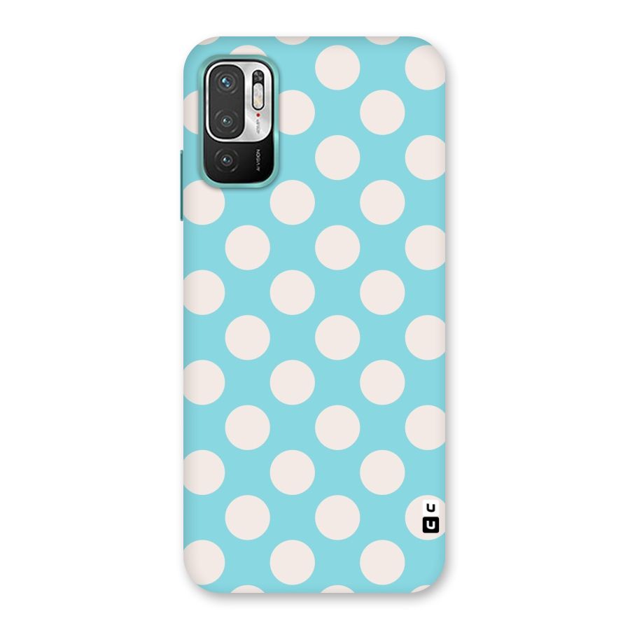 Pastel White Polka Dots Back Case for Redmi Note 10T 5G