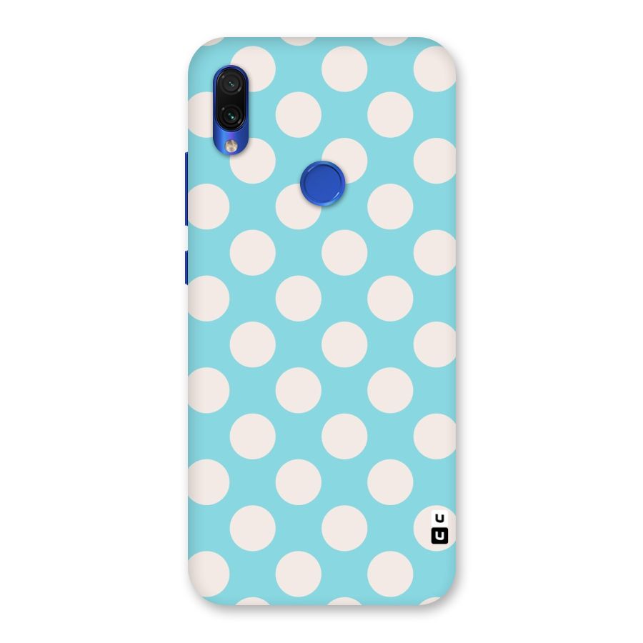 Pastel White Polka Dots Back Case for Redmi Note 7S