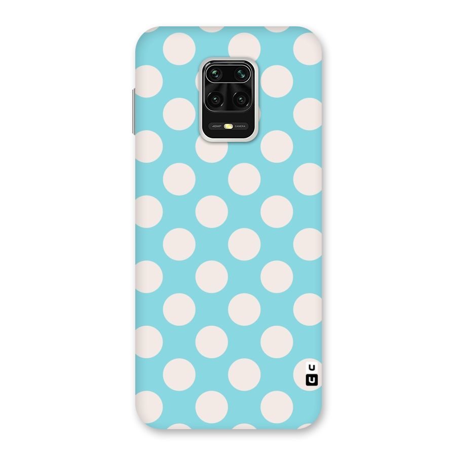 Pastel White Polka Dots Back Case for Redmi Note 9 Pro