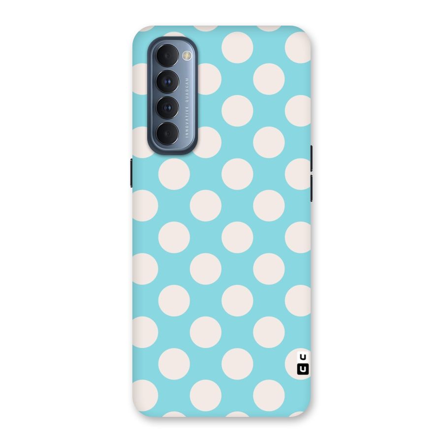 Pastel White Polka Dots Back Case for Reno4 Pro