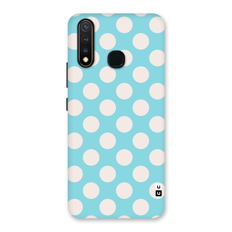 Pastel White Polka Dots Back Case for Vivo U20