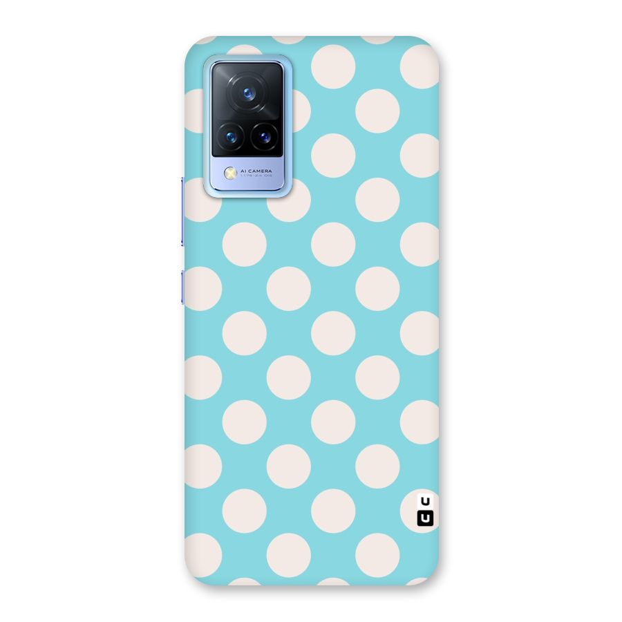 Pastel White Polka Dots Back Case for Vivo V21 5G