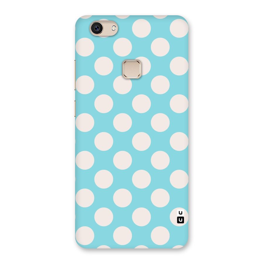 Pastel White Polka Dots Back Case for Vivo V7