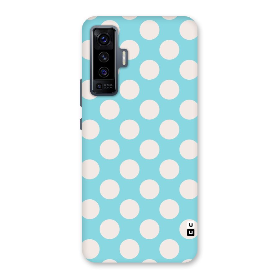 Pastel White Polka Dots Back Case for Vivo X50