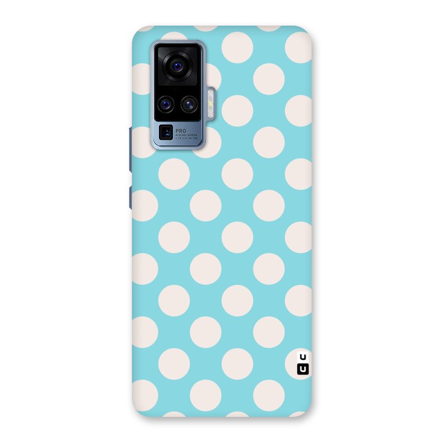 Pastel White Polka Dots Back Case for Vivo X50 Pro