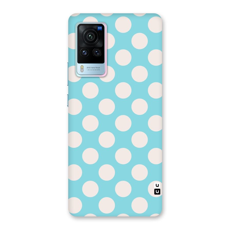 Pastel White Polka Dots Back Case for Vivo X60 Pro