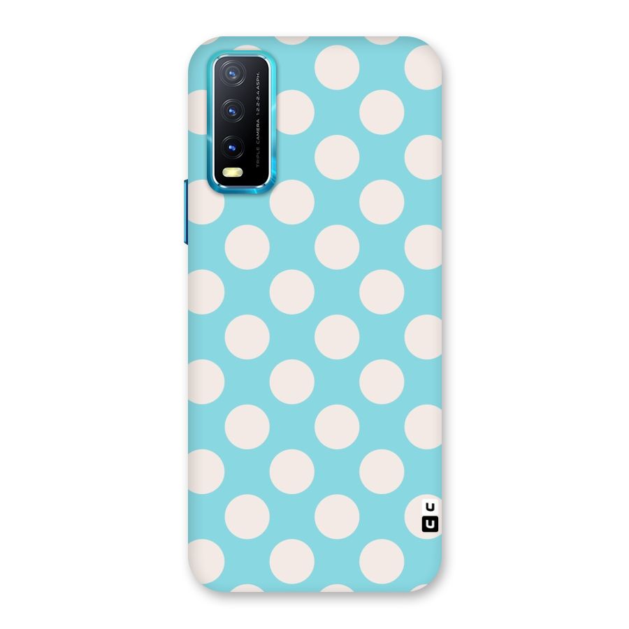 Pastel White Polka Dots Back Case for Vivo Y20A