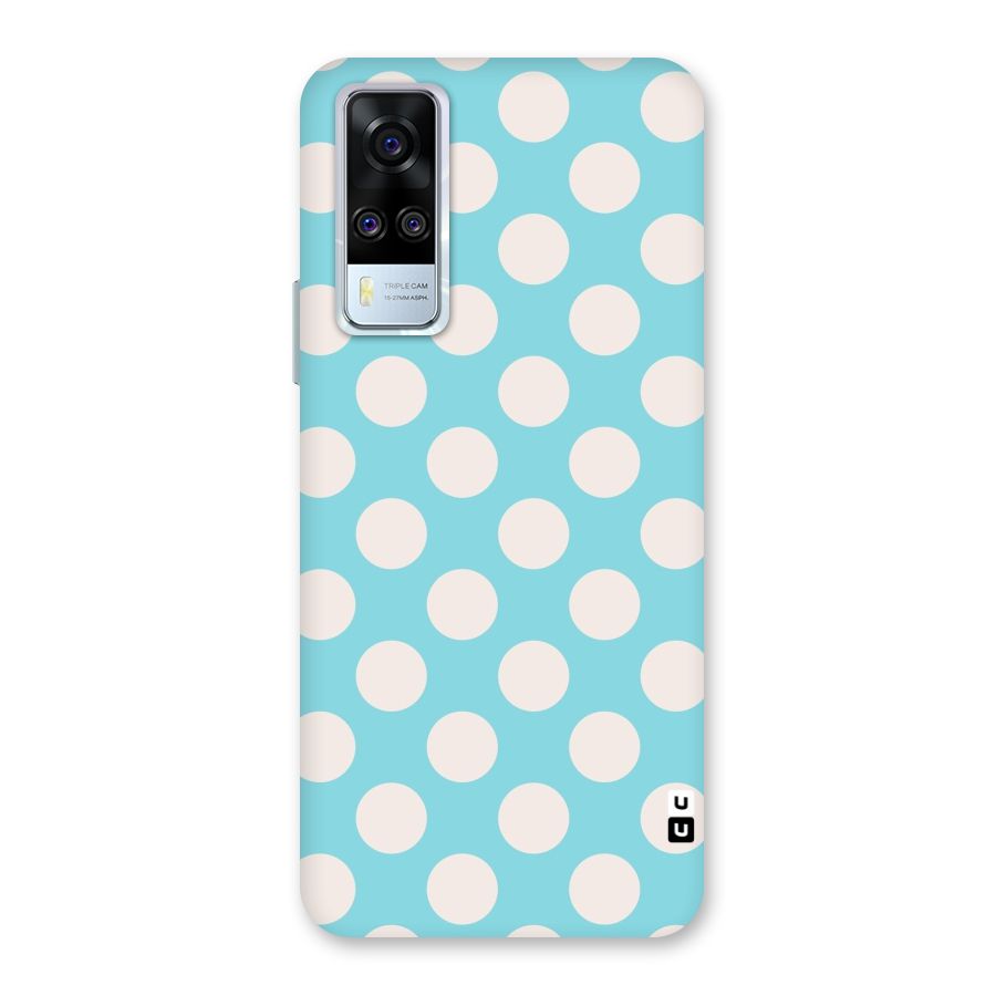 Pastel White Polka Dots Back Case for Vivo Y31