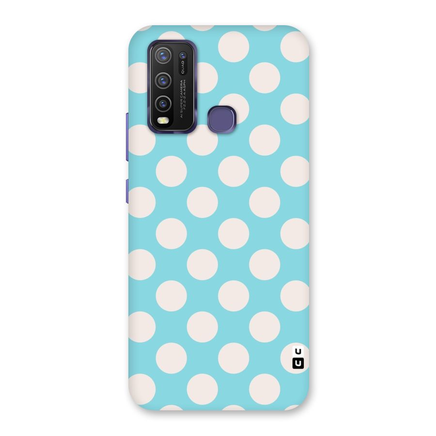 Pastel White Polka Dots Back Case for Vivo Y50