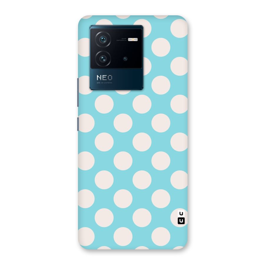 Pastel White Polka Dots Back Case for Vivo iQOO Neo 6 5G