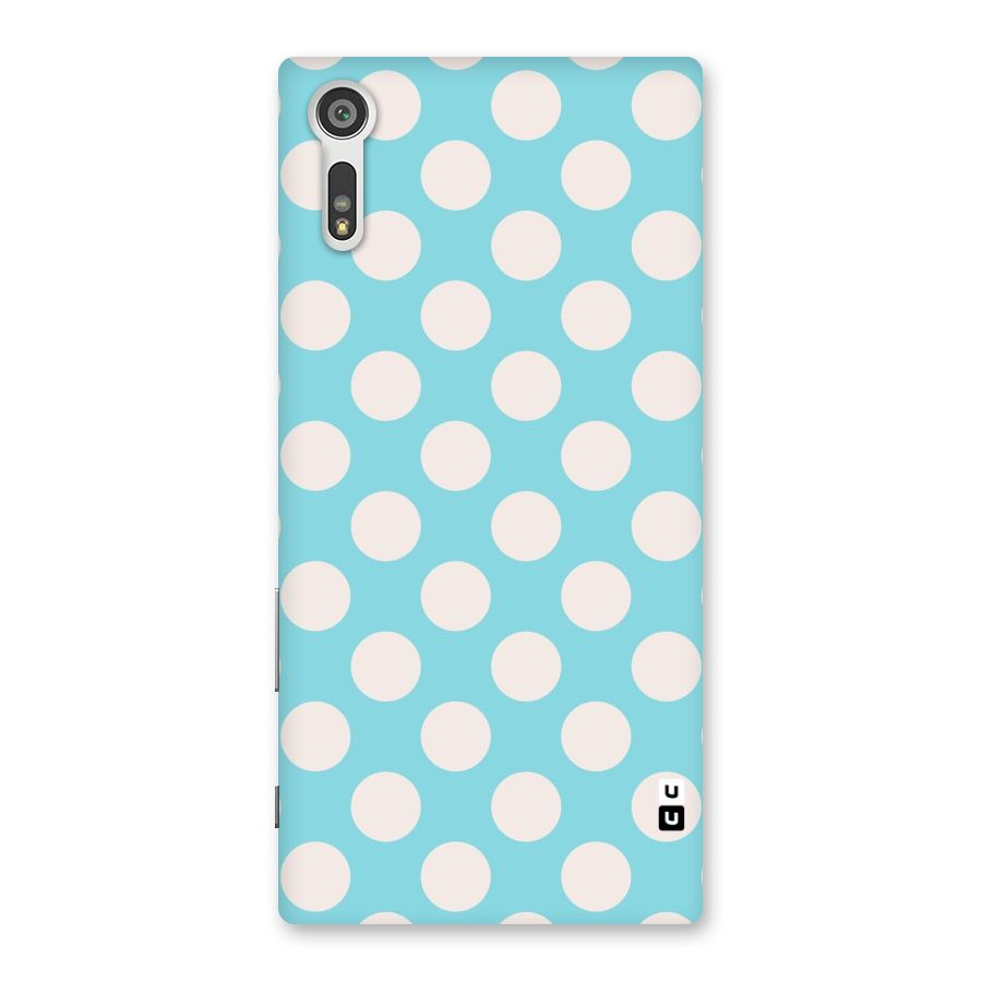 Pastel White Polka Dots Back Case for Xperia XZ