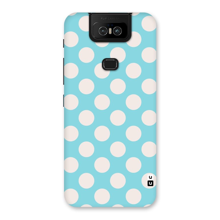 Pastel White Polka Dots Back Case for Zenfone 6z