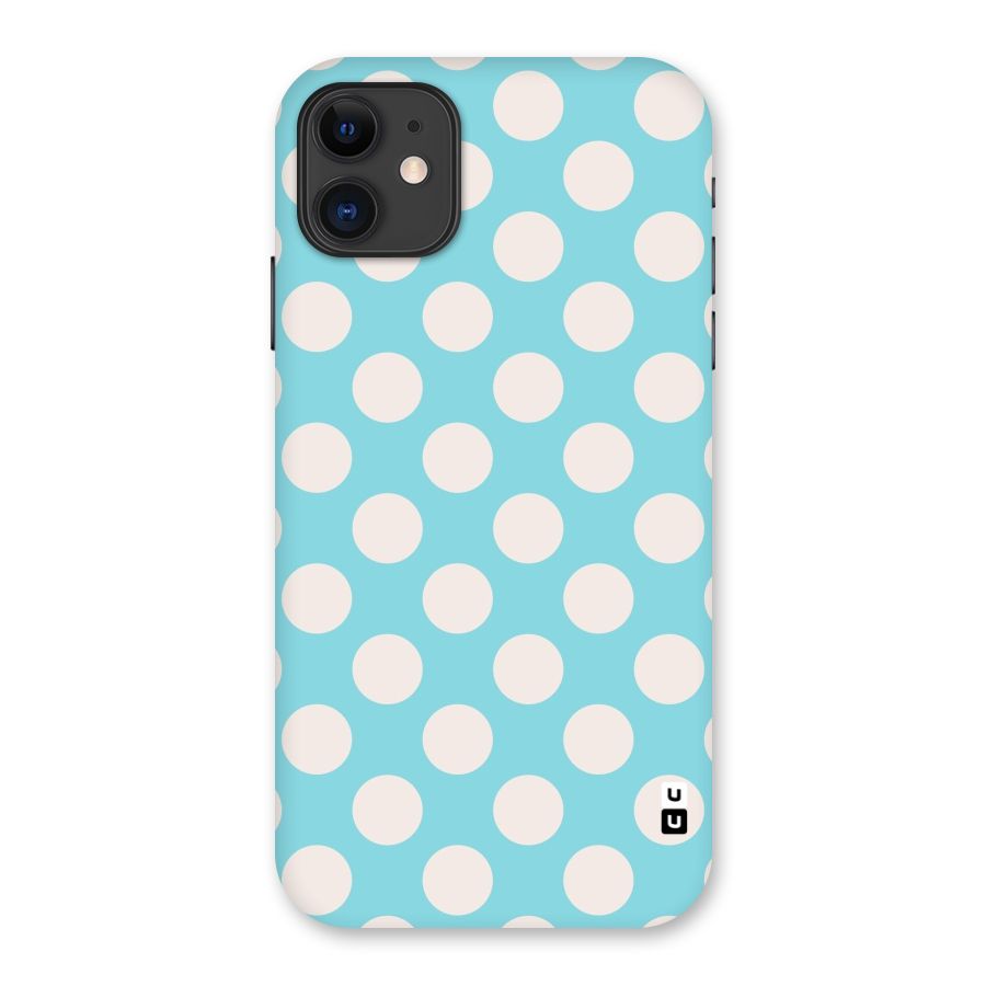 Pastel White Polka Dots Back Case for iPhone 11