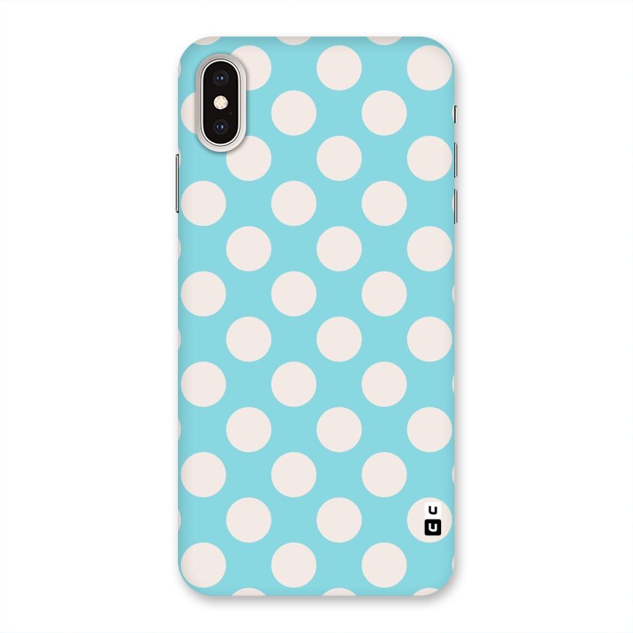 Pastel White Polka Dots Back Case for iPhone XS Max