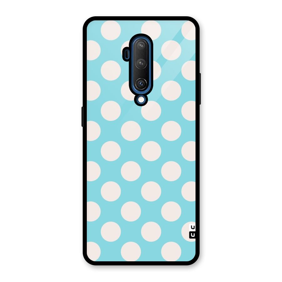 Pastel White Polka Dots Glass Back Case for OnePlus 7T Pro