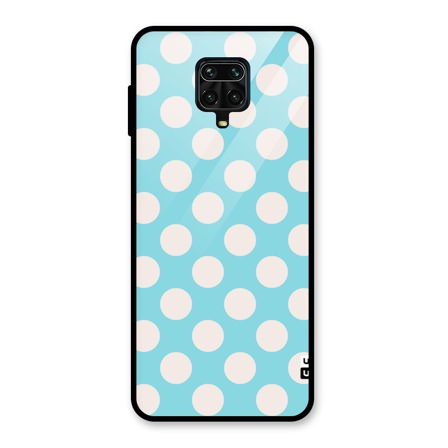 Pastel White Polka Dots Glass Back Case for Poco M2 Pro