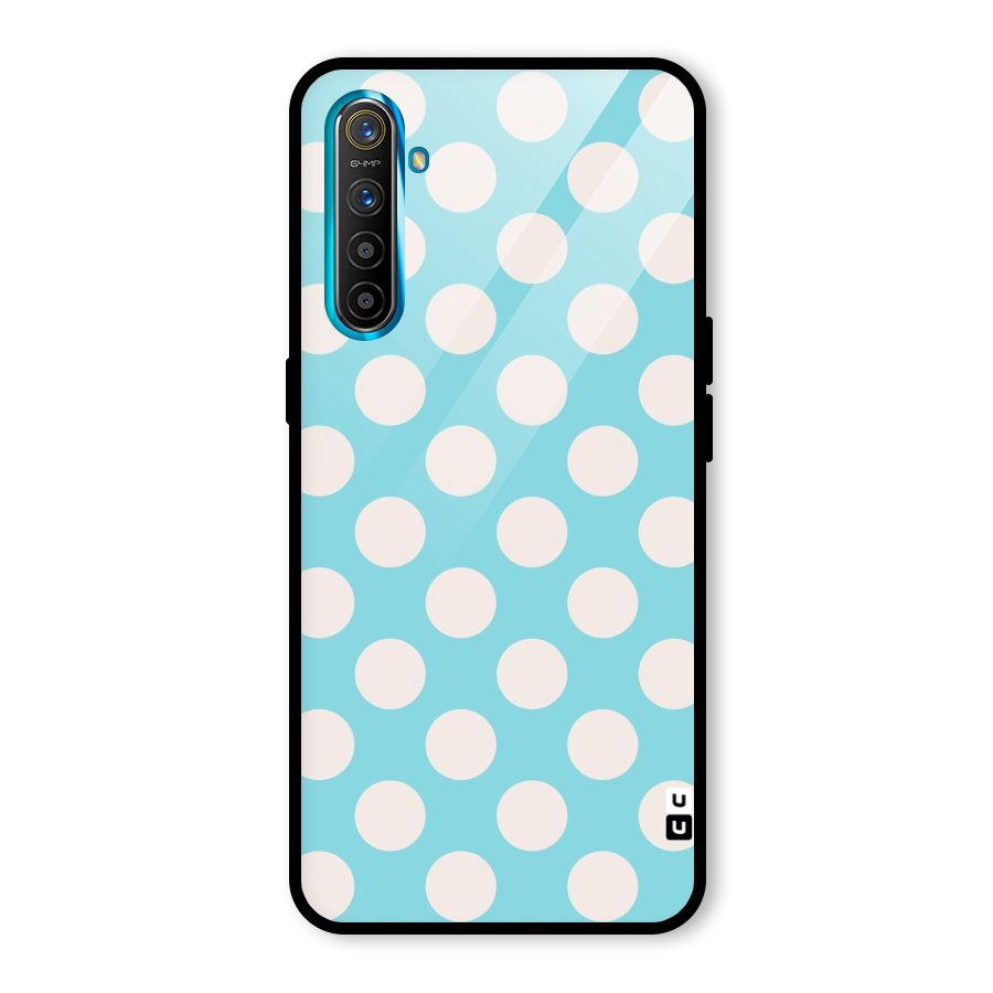 Pastel White Polka Dots Glass Back Case for Realme X2