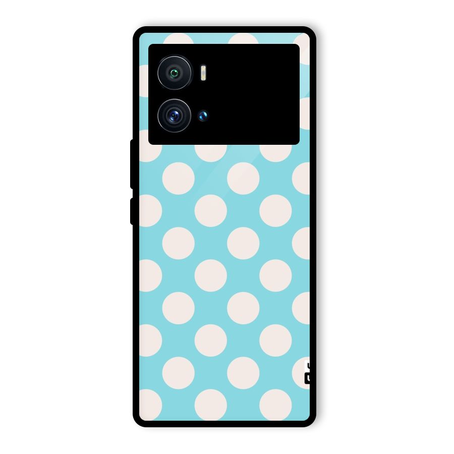 Pastel White Polka Dots Glass Back Case for Vivo iQOO 9 Pro