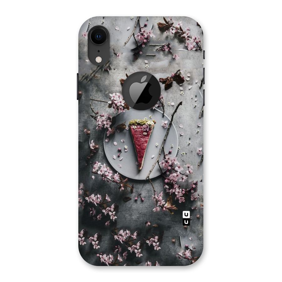 Pastry Florals Back Case for iPhone XR Logo Cut