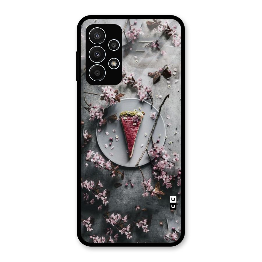 Pastry Florals Glass Back Case for Galaxy A23
