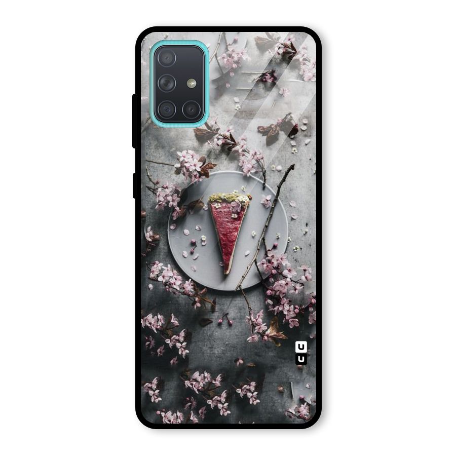 Pastry Florals Glass Back Case for Galaxy A71