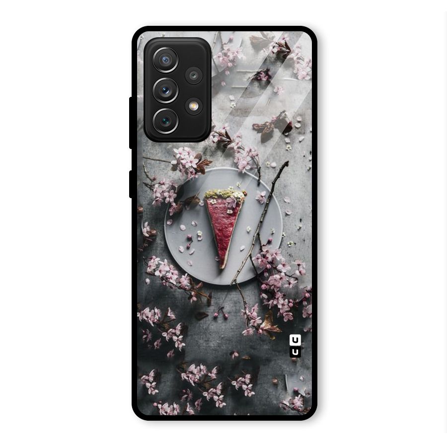 Pastry Florals Glass Back Case for Galaxy A72