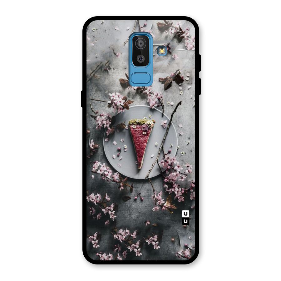 Pastry Florals Glass Back Case for Galaxy J8