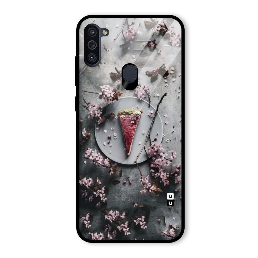 Pastry Florals Glass Back Case for Galaxy M11