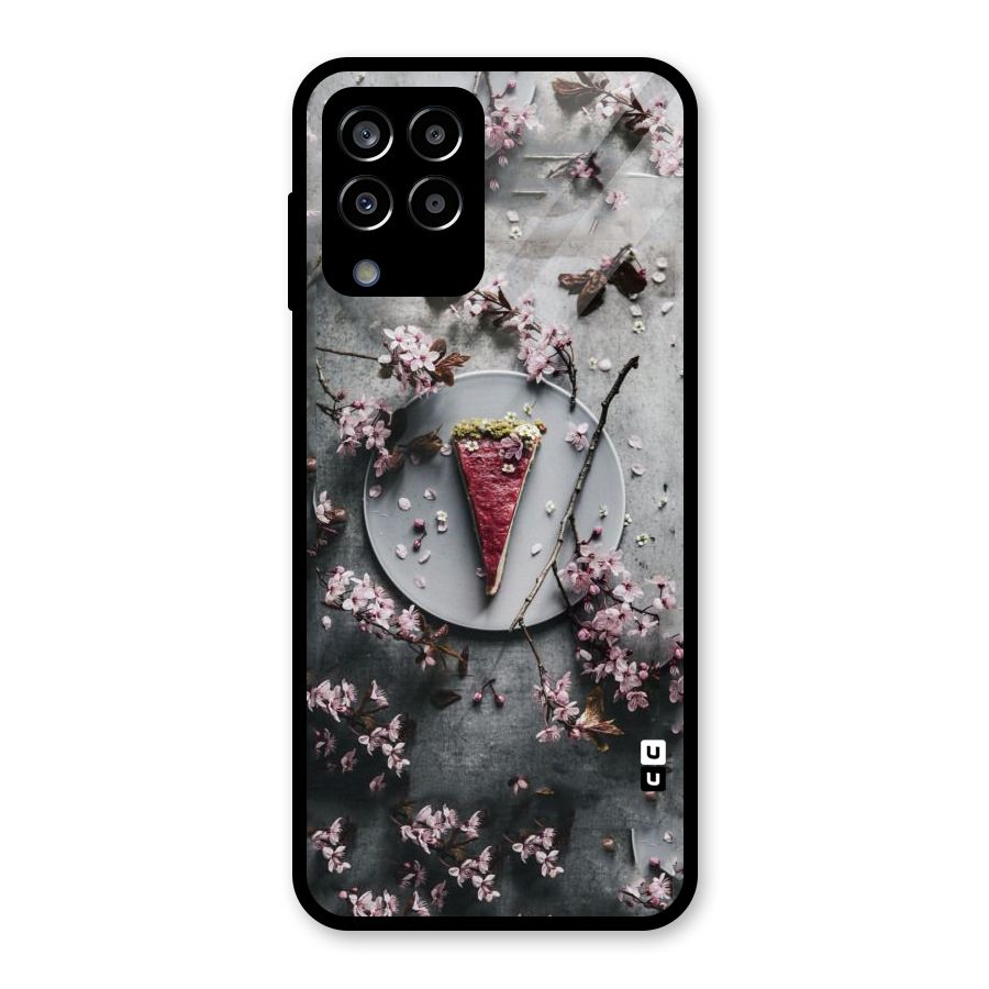 Pastry Florals Glass Back Case for Galaxy M33