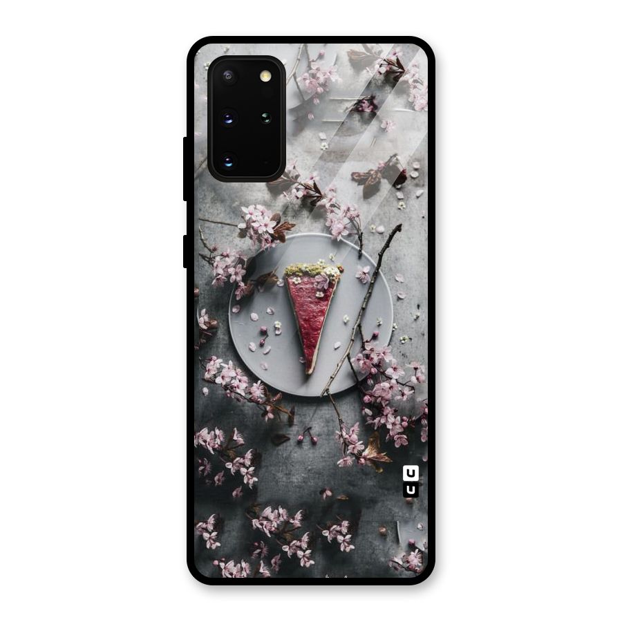Pastry Florals Glass Back Case for Galaxy S20 Plus
