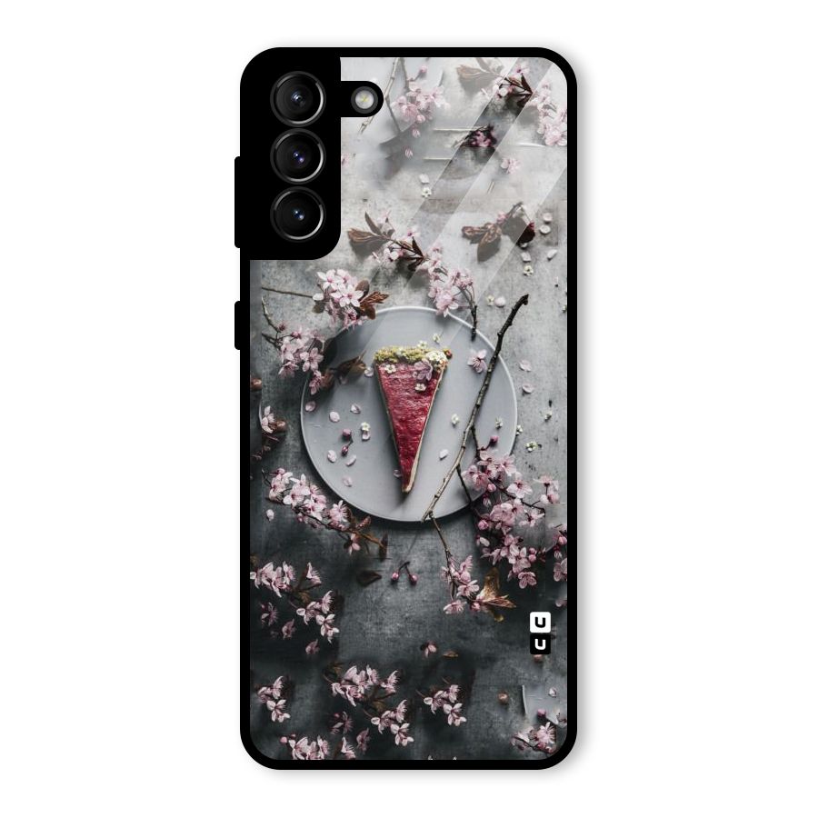 Pastry Florals Glass Back Case for Galaxy S21 Plus