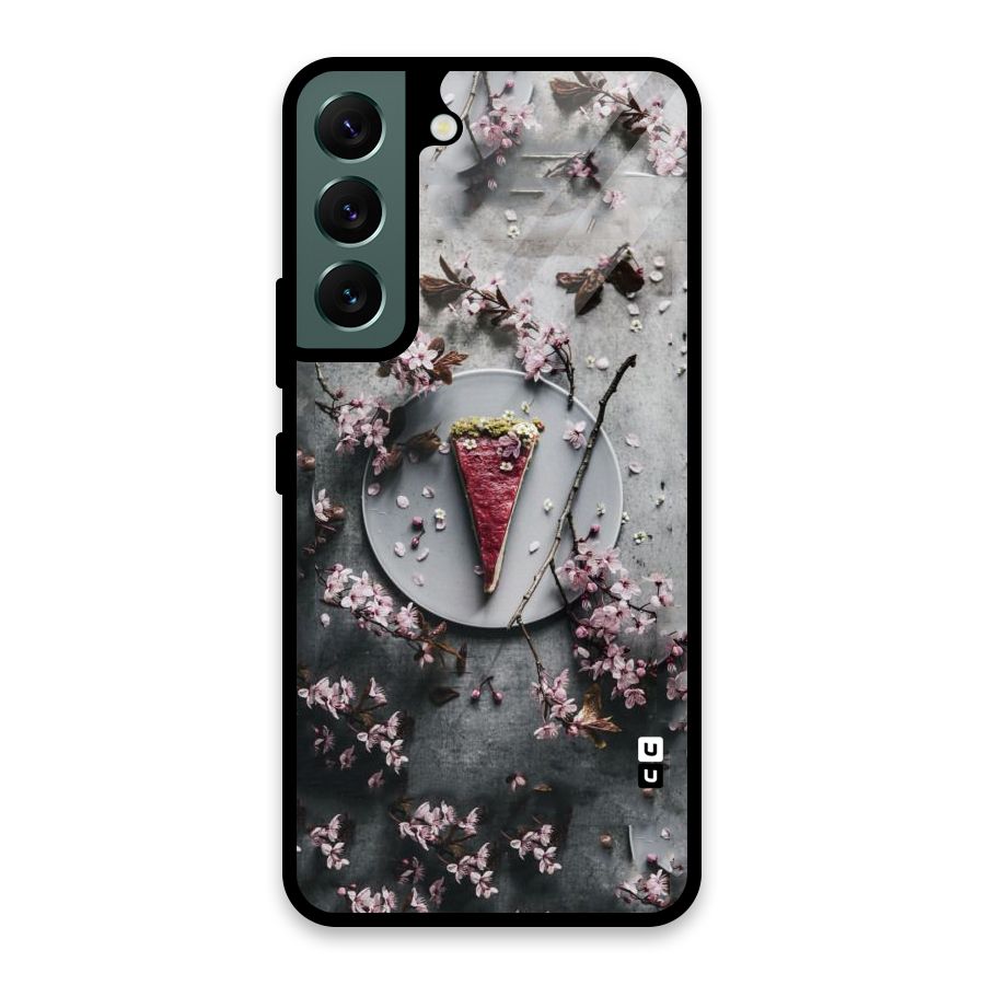 Pastry Florals Glass Back Case for Galaxy S22 5G