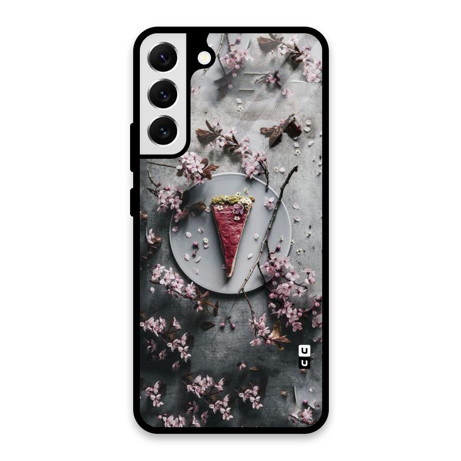 Pastry Florals Glass Back Case for Galaxy S22 Plus 5G