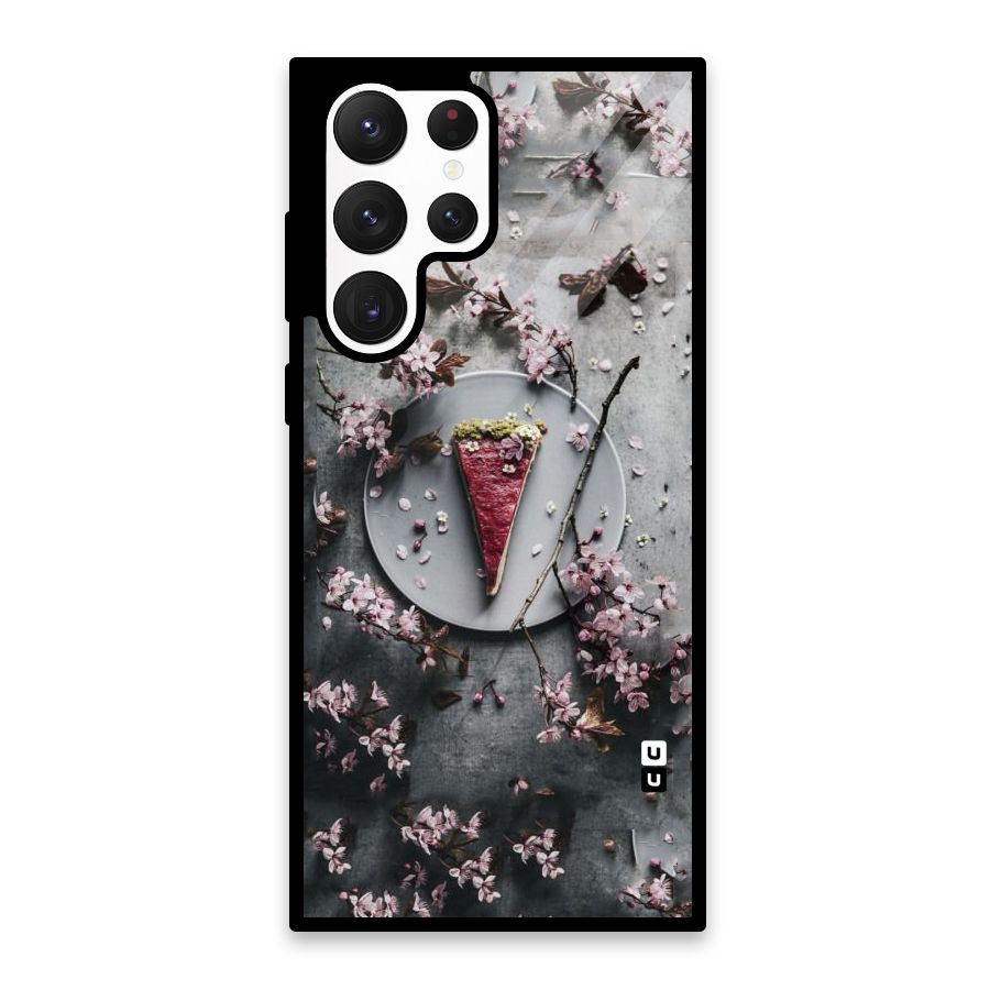 Pastry Florals Glass Back Case for Galaxy S22 Ultra 5G