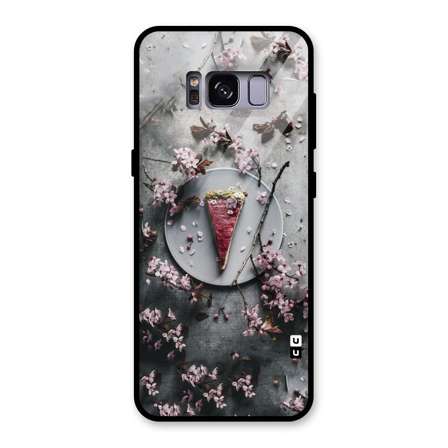 Pastry Florals Glass Back Case for Galaxy S8