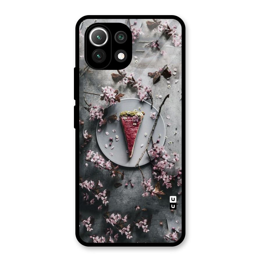 Pastry Florals Glass Back Case for Mi 11 Lite NE 5G