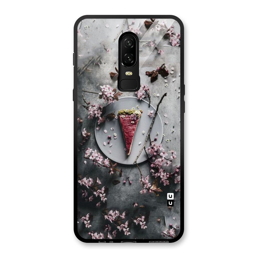 Pastry Florals Glass Back Case for OnePlus 6