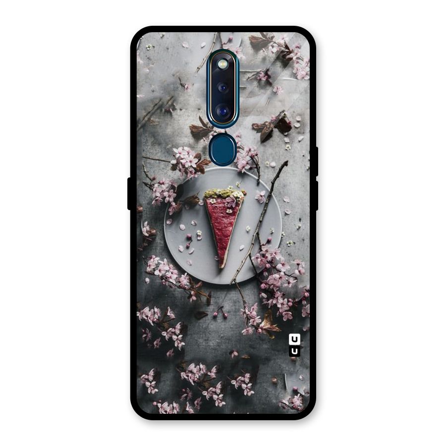 Pastry Florals Glass Back Case for Oppo F11 Pro